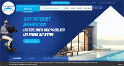 Desktop Screenshot of guyhoquet-immobilier-besancon.com